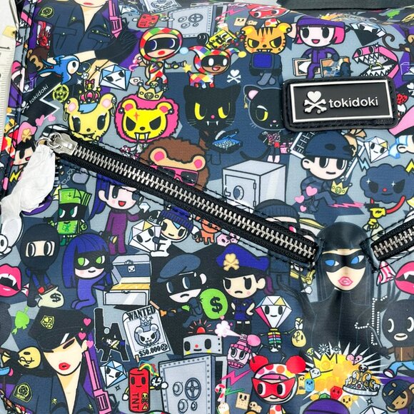 2014 Tokidoki Robbery Messenger Laptop Ipad Crossbody Bag Purse Royal Pride NWT - Picture 2 of 9